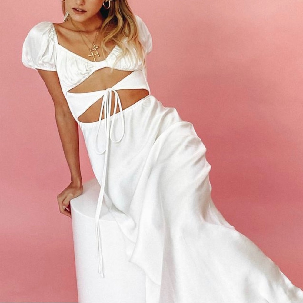 Verge Girl White Maxi Dress